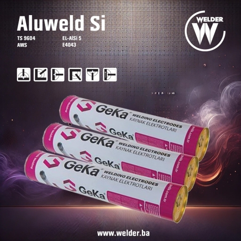 Elektroda Aluweld Si 2,5x350mm 2kg