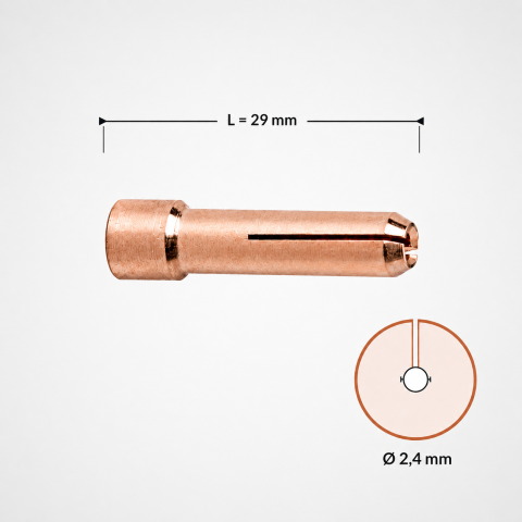 Stubby Držač Wolfram Elektrode 2.4mm 10N24S