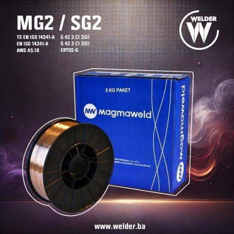 Magmaweld MIG Žica SG2 ER70S-6 5kg 0,6mm