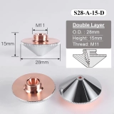 Double Dizna M11 D28 H15 3.5 Tip A