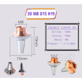 3D Double Dizna M8 D15 1.5mm