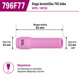 Extra Duga Keramička Šoba za TIG #6 796F77