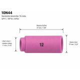 Keramička Šoba za TIG 12 10N44