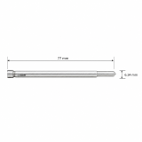 Izar igla za weldon 6.34x77mm HSS